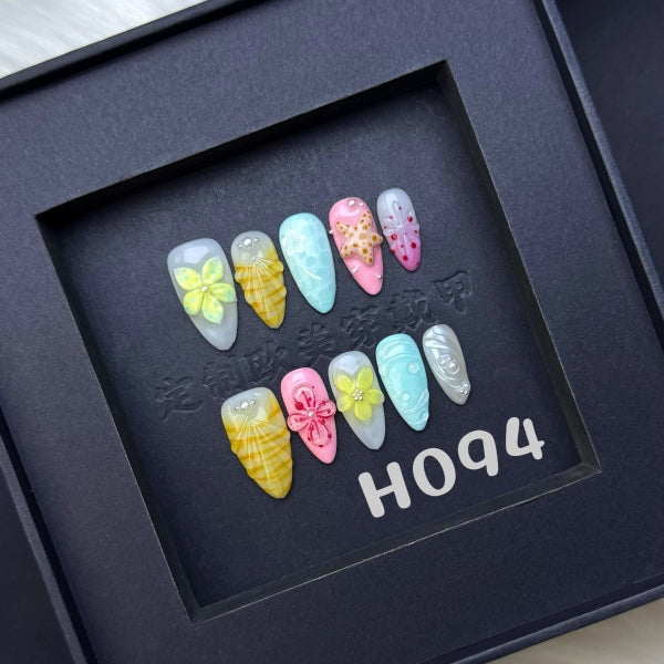 Handmade press on nail H094