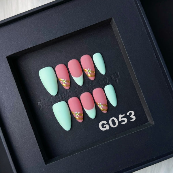 Handmade press on nail G053