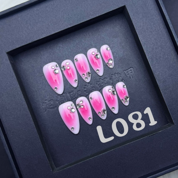 Handmade press on nail L081