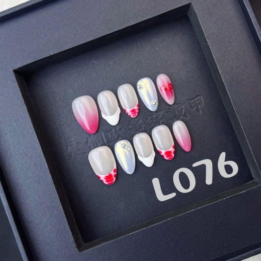 Handmade press on nail L076