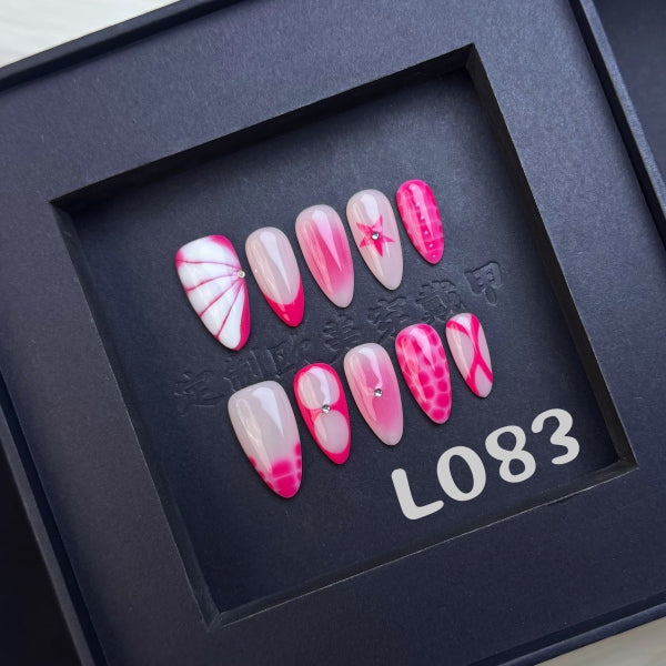 Handmade press on nail L083