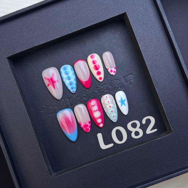 Handmade press on nail L082