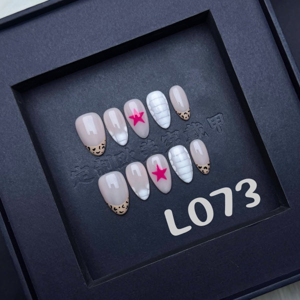 Handmade press on nail L073