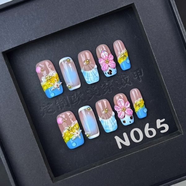 Handmade press on nail N065