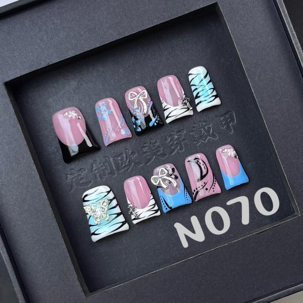 Handmade press on nail N070
