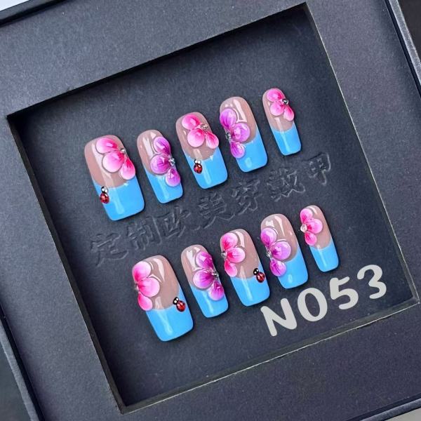Handmade press on nail N053