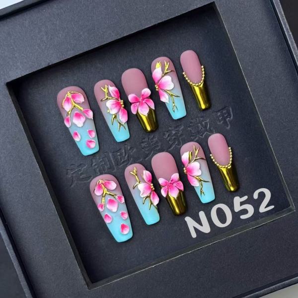 Handmade press on nail N052