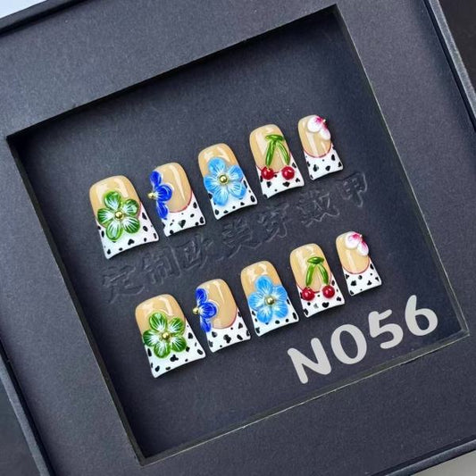 Handmade press on nail N056