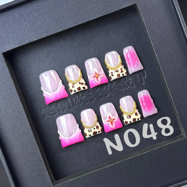 Handmade press on nail N048