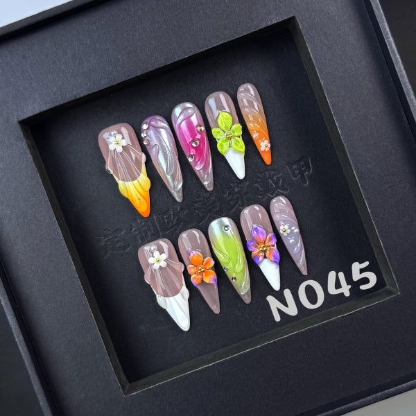 Handmade press on nail N045