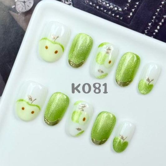 Handmade press on nail K081
