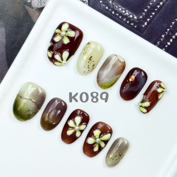 Handmade press on nail K089