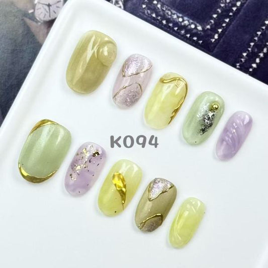Handmade press on nail K094