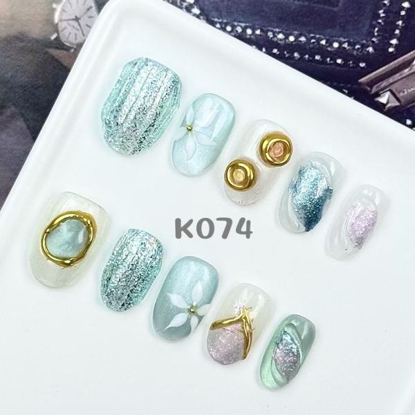 Handmade press on nail K074