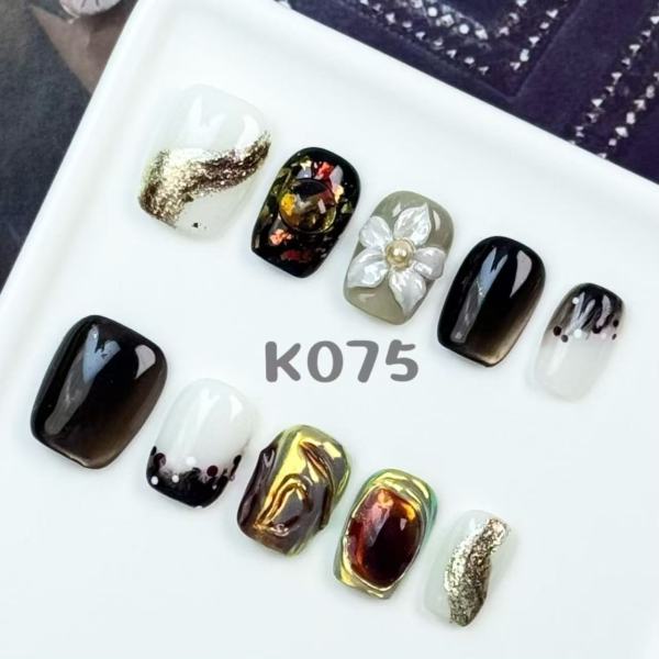 Handmade press on nail K075