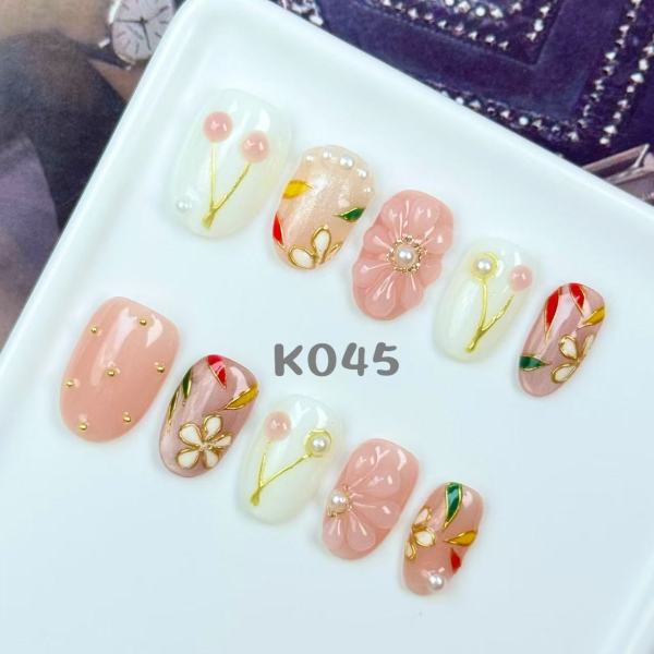 Handmade press on nail K045