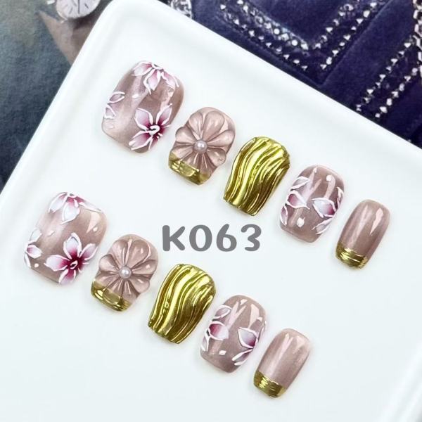Handmade press on nail K063