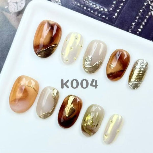 Handmade press on nail K004