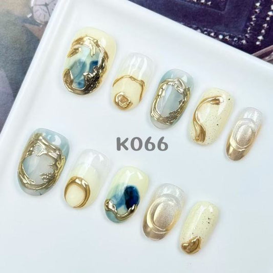 Handmade press on nail K066