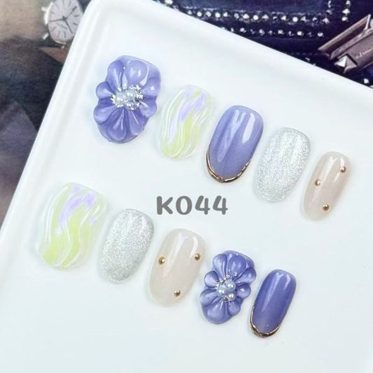 Handmade press on nail K044
