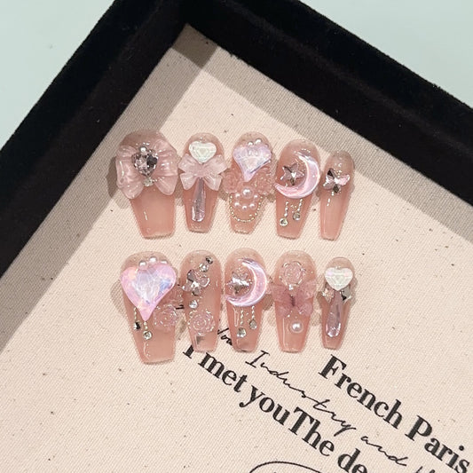 Handmade Press On Nails C102