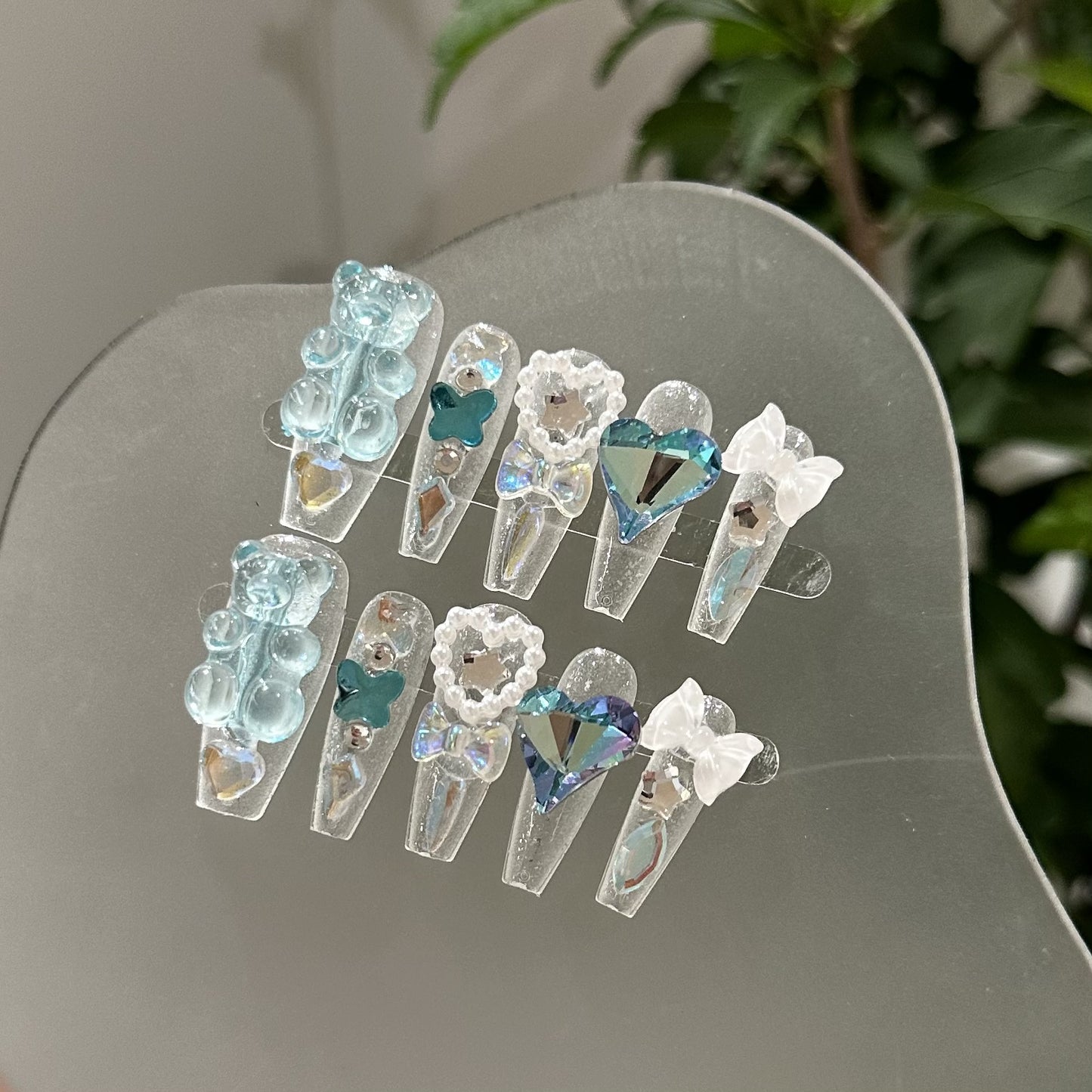Handmade Press On Nails C089