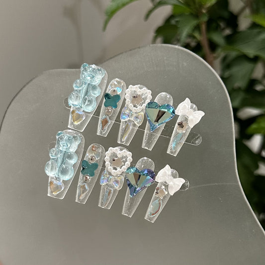 Handmade Press On Nails C089