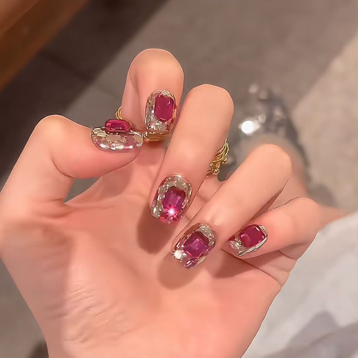 Handmade Press On Nails C090