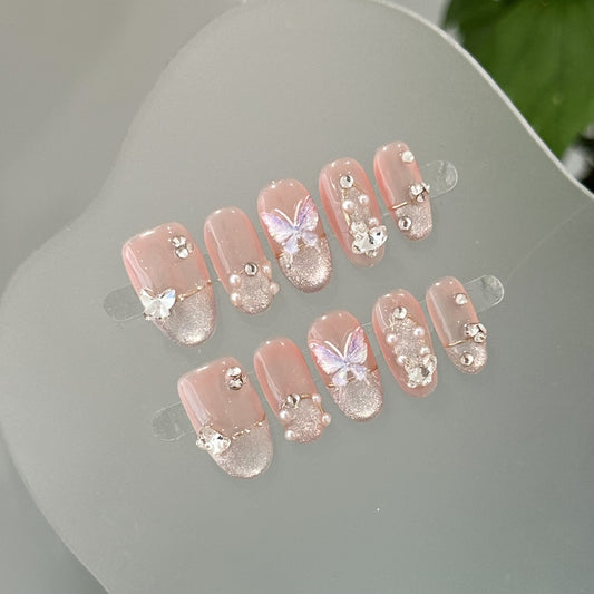 Handmade Press On Nails C103