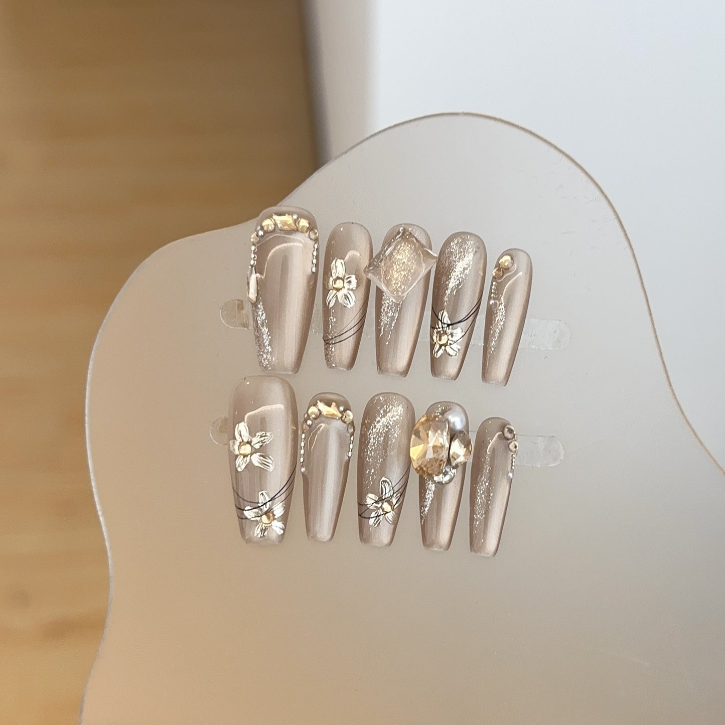 Handmade Press On Nails C106