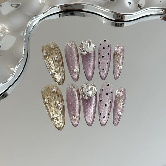 Handmade Press On Nails B117