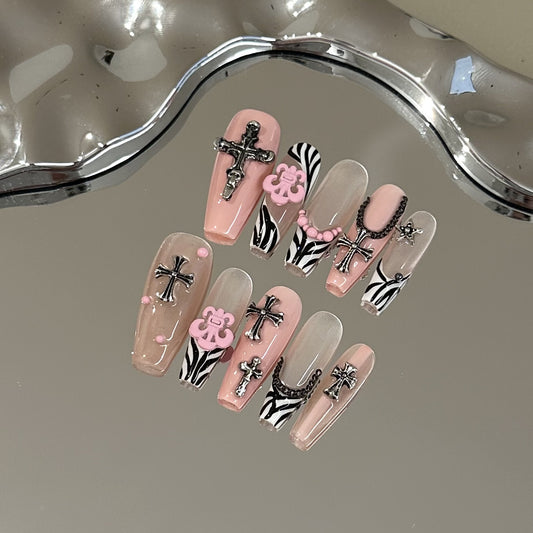 Handmade Press On Nails C121