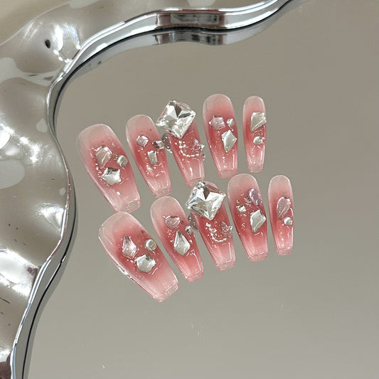 Handmade Press On Nails B122
