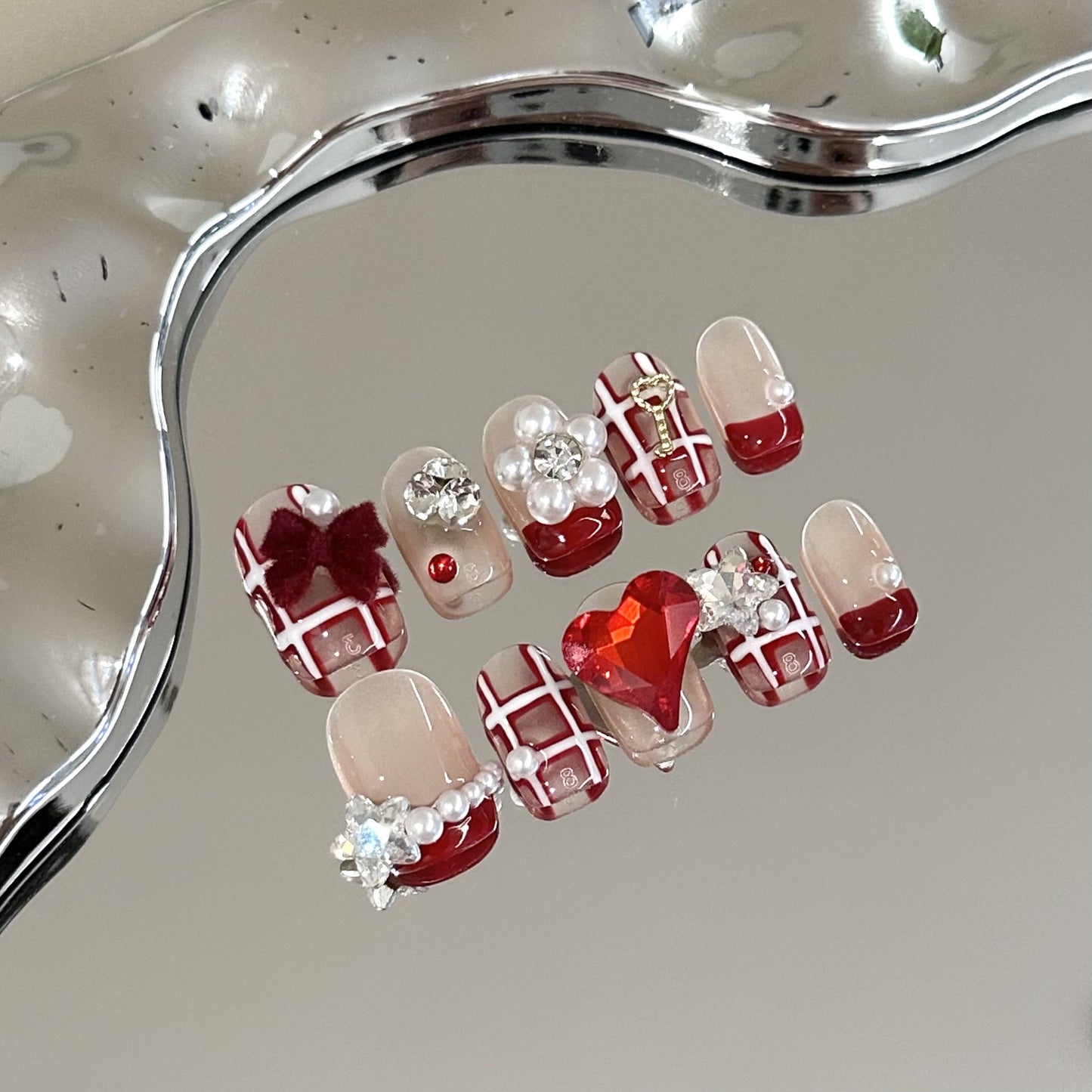 Handmade Press On Nails C123
