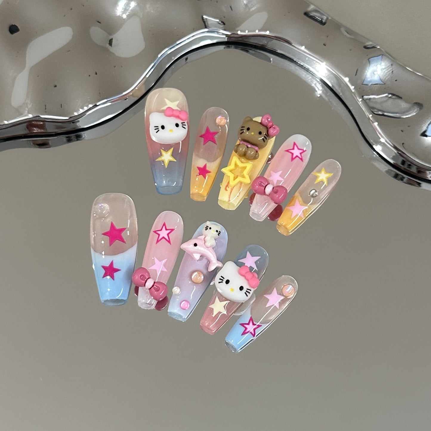 Handmade Press On Nails C131