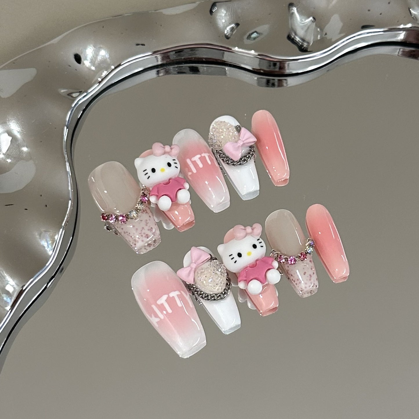 Handmade Press On Nails C132