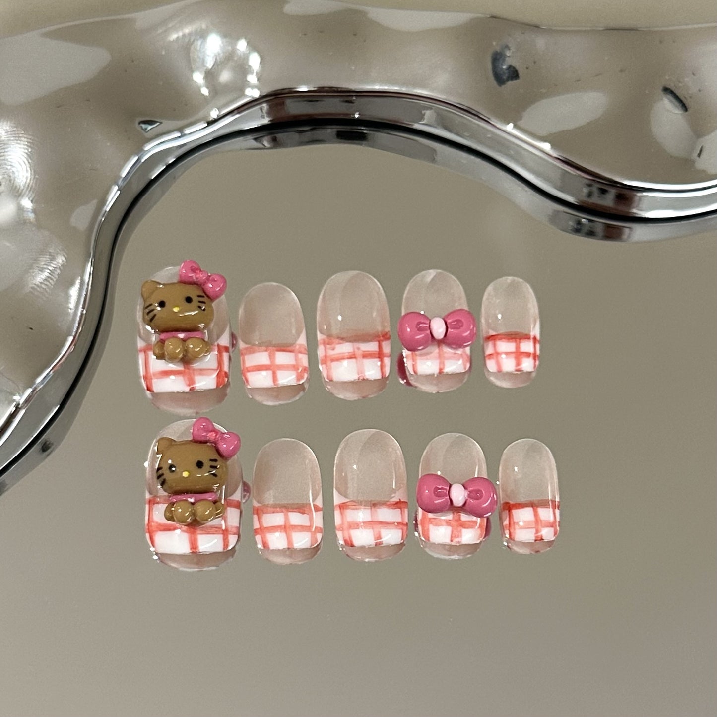 Handmade Press On Nails C135