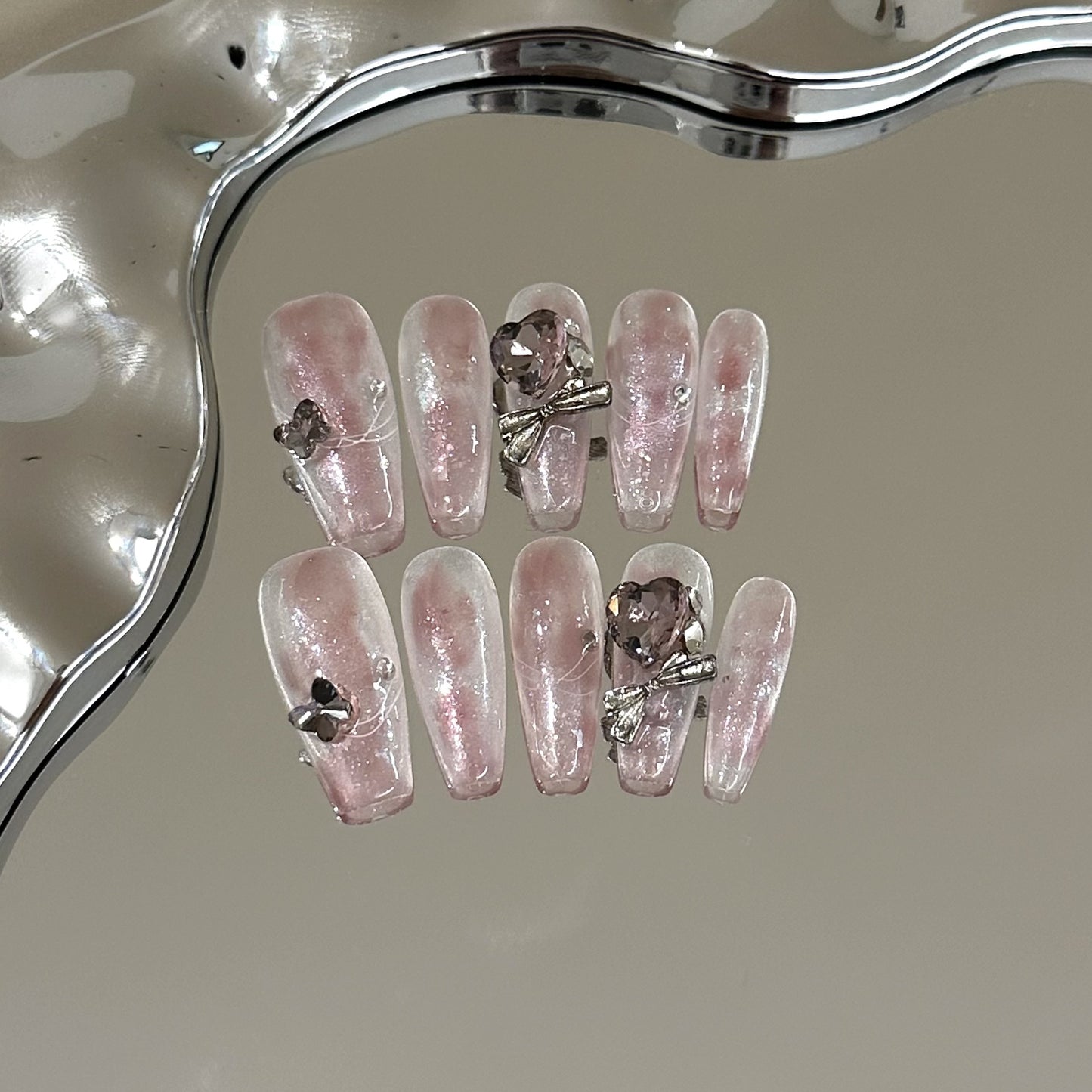 Handmade Press On Nails B142