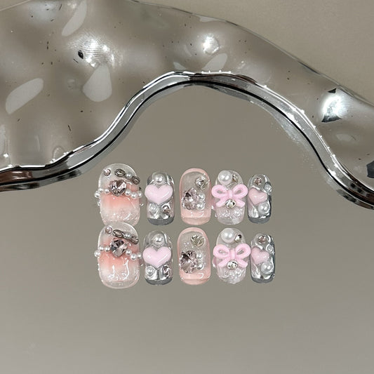 Handmade Press On Nails C154