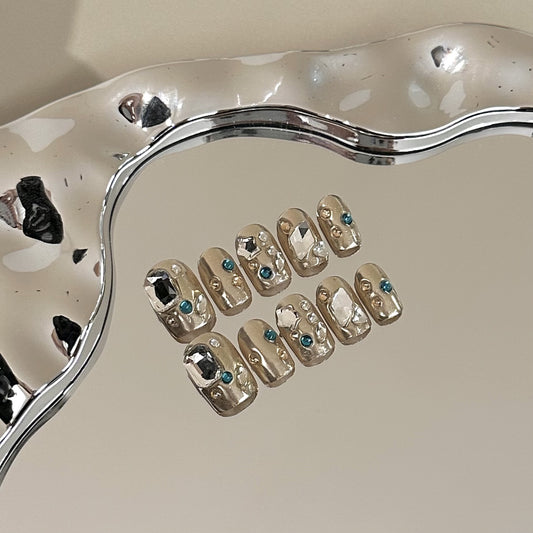Handmade Press On Nails C155
