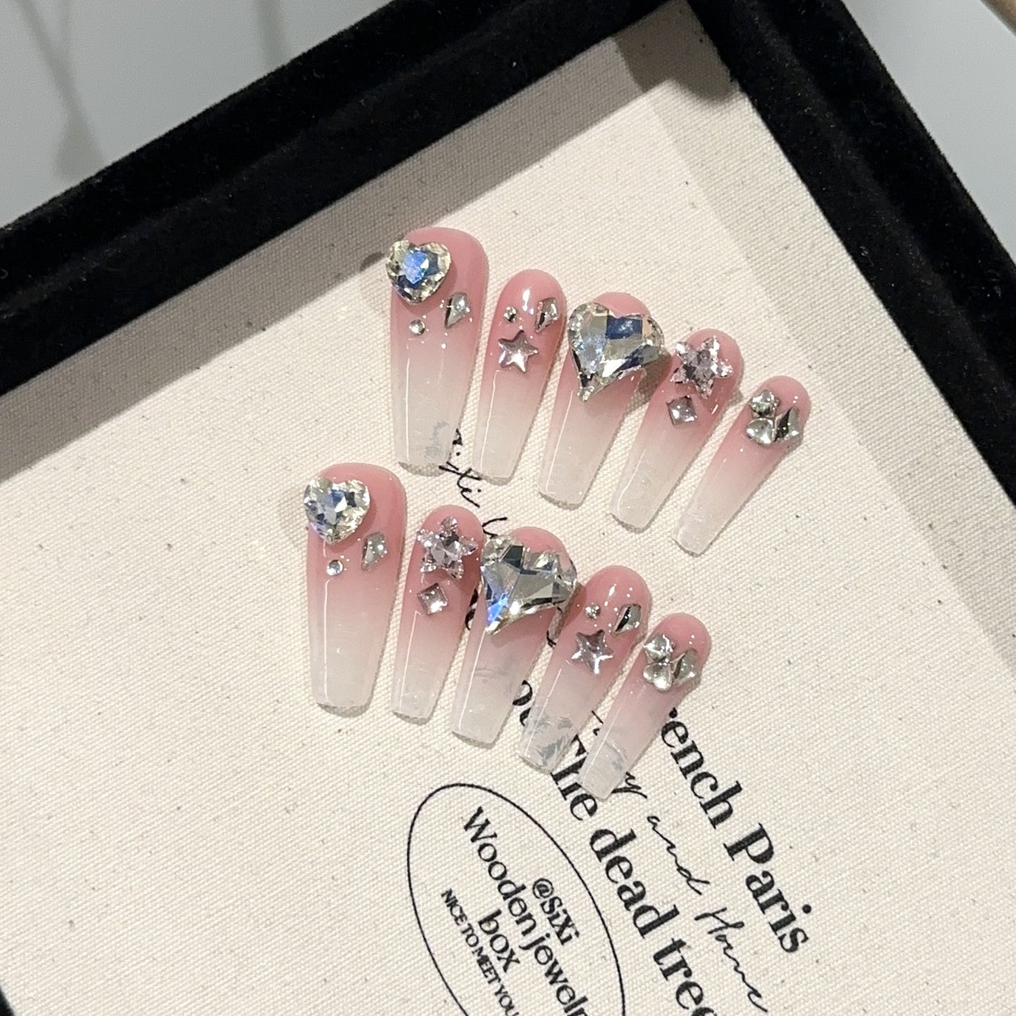 Handmade Press On Nails A157