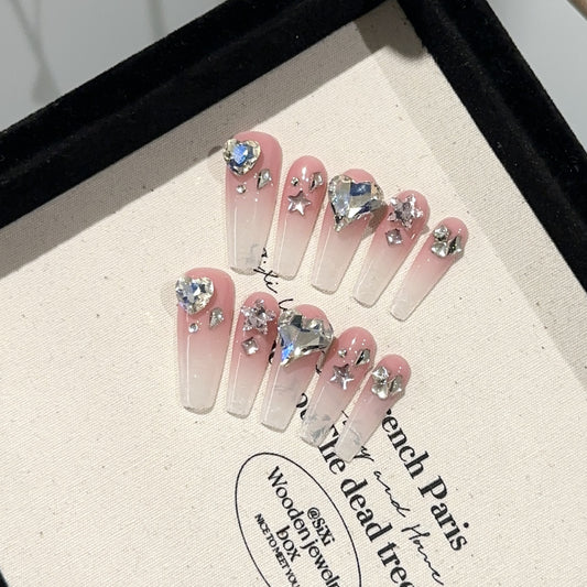 Handmade Press On Nails A157