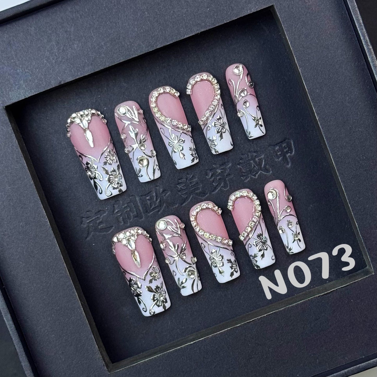 Handmade press on nail N073