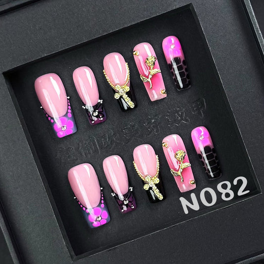 Handmade press on nail N082