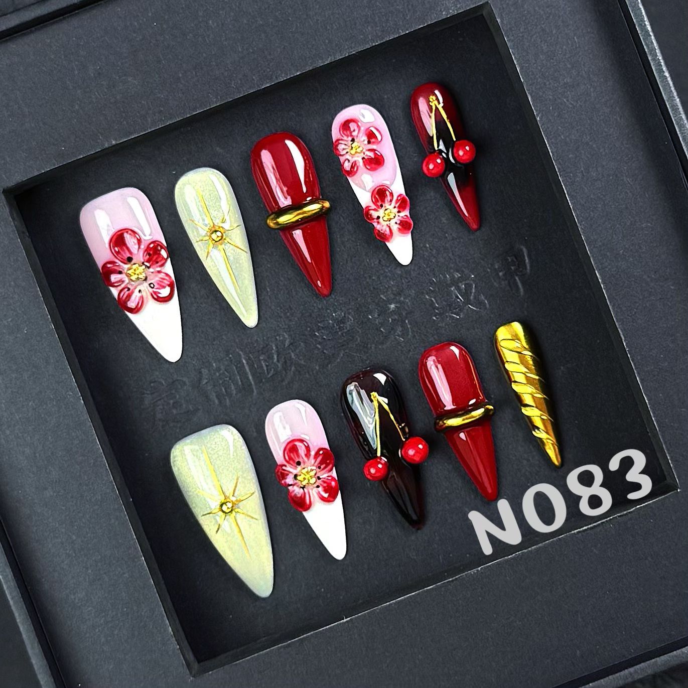 Handmade press on nail N083