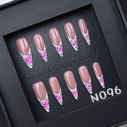 Handmade press on nail N096
