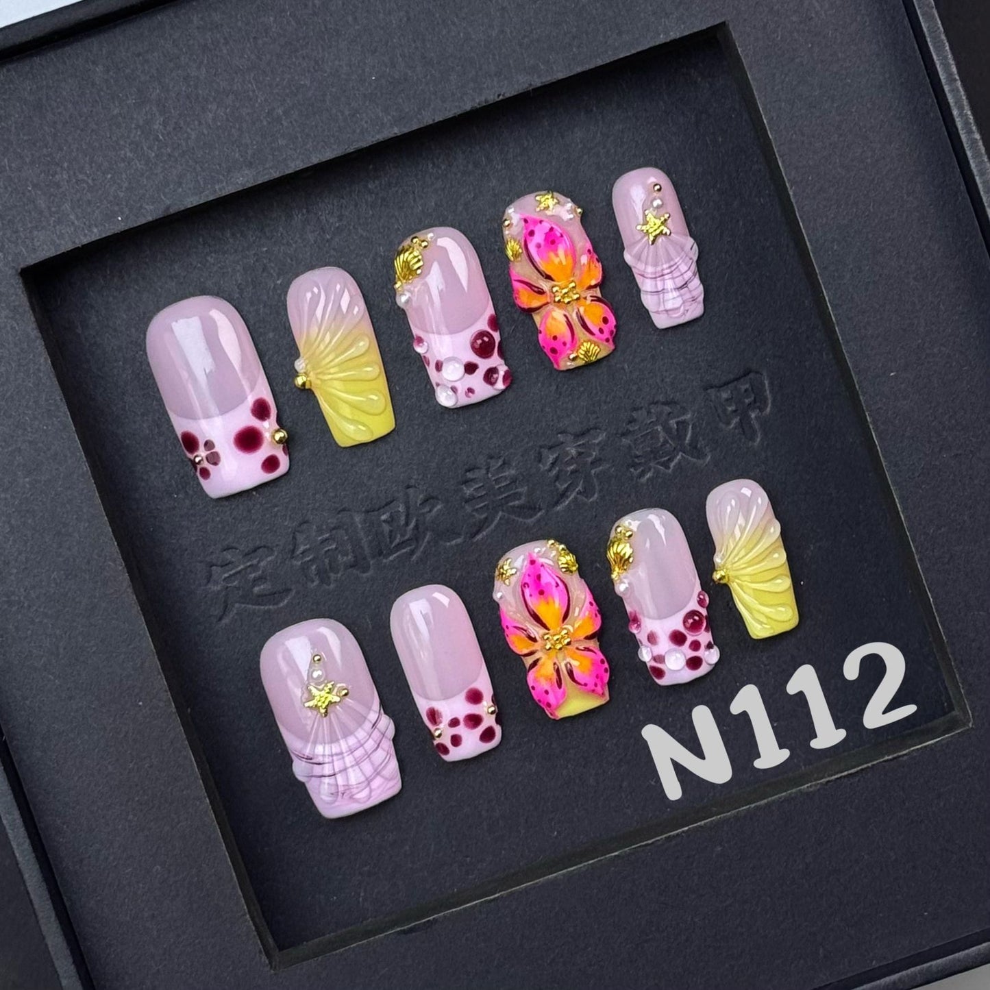 Handmade press on nail N112