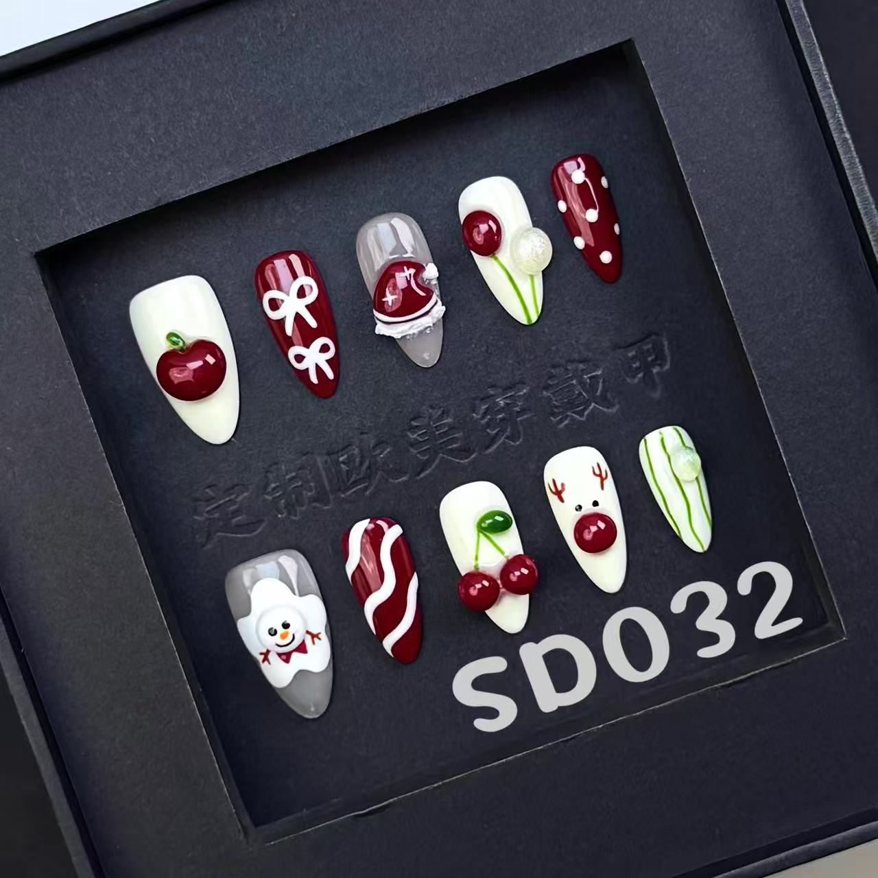 Handmade press on nail SD032