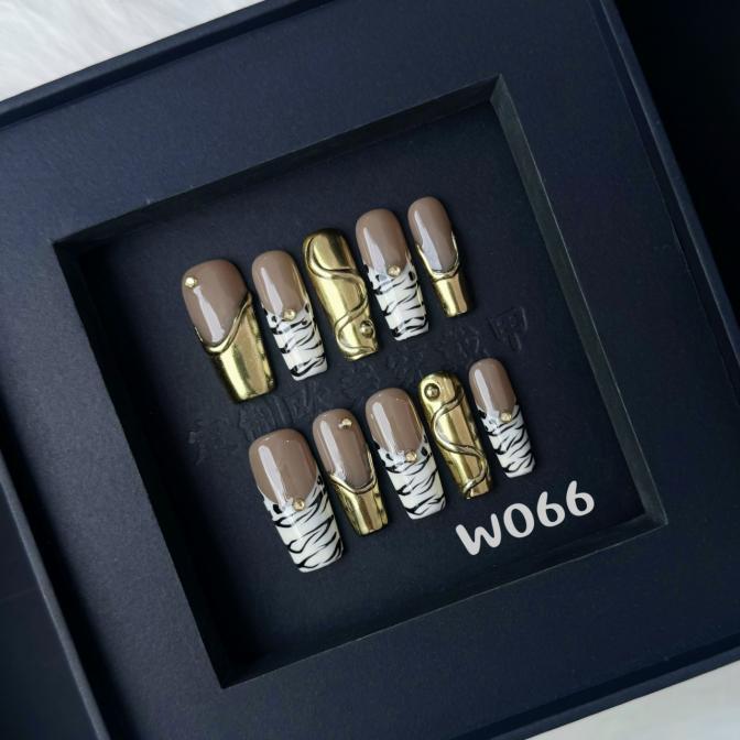 Handmade press on nail W066