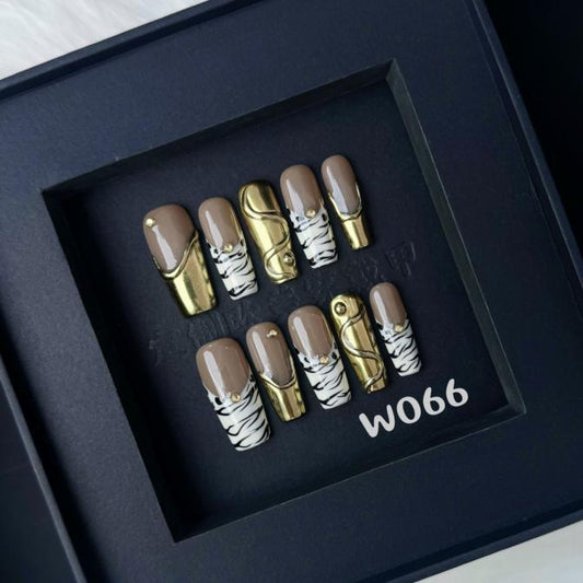 Handmade press on nail W066